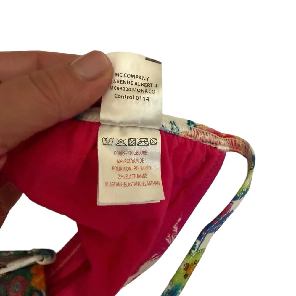Bananamoon| Kids Girls Pink and Multicolor Bikini Set- Size 12 years